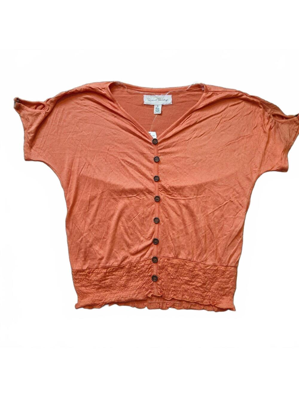 French Laundry Missy Solid Dolman Top in Orange, Size Small